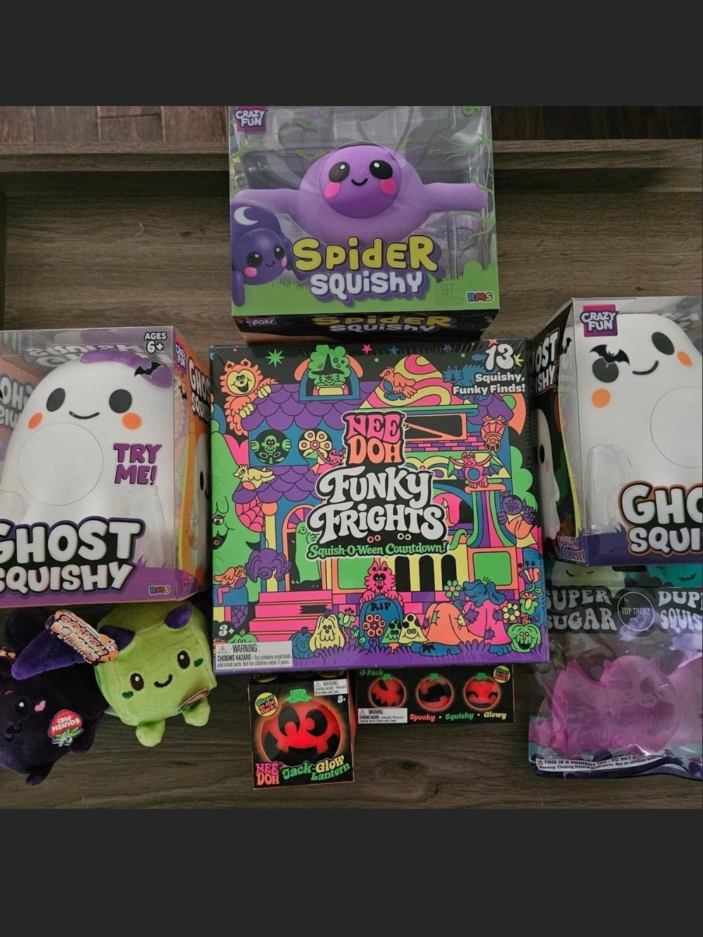 Halloween BUNDLE Funky Frights Squishy Set - Purple